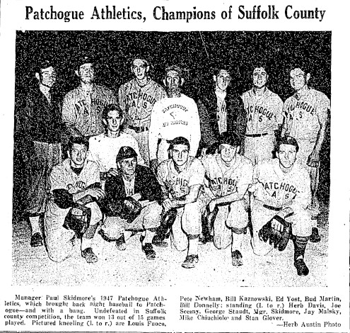 Patchogue Athletics, Champions Of Suffolk County